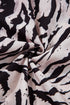 Black Abstract Print Open Back Boho Loose Maxi Sundress